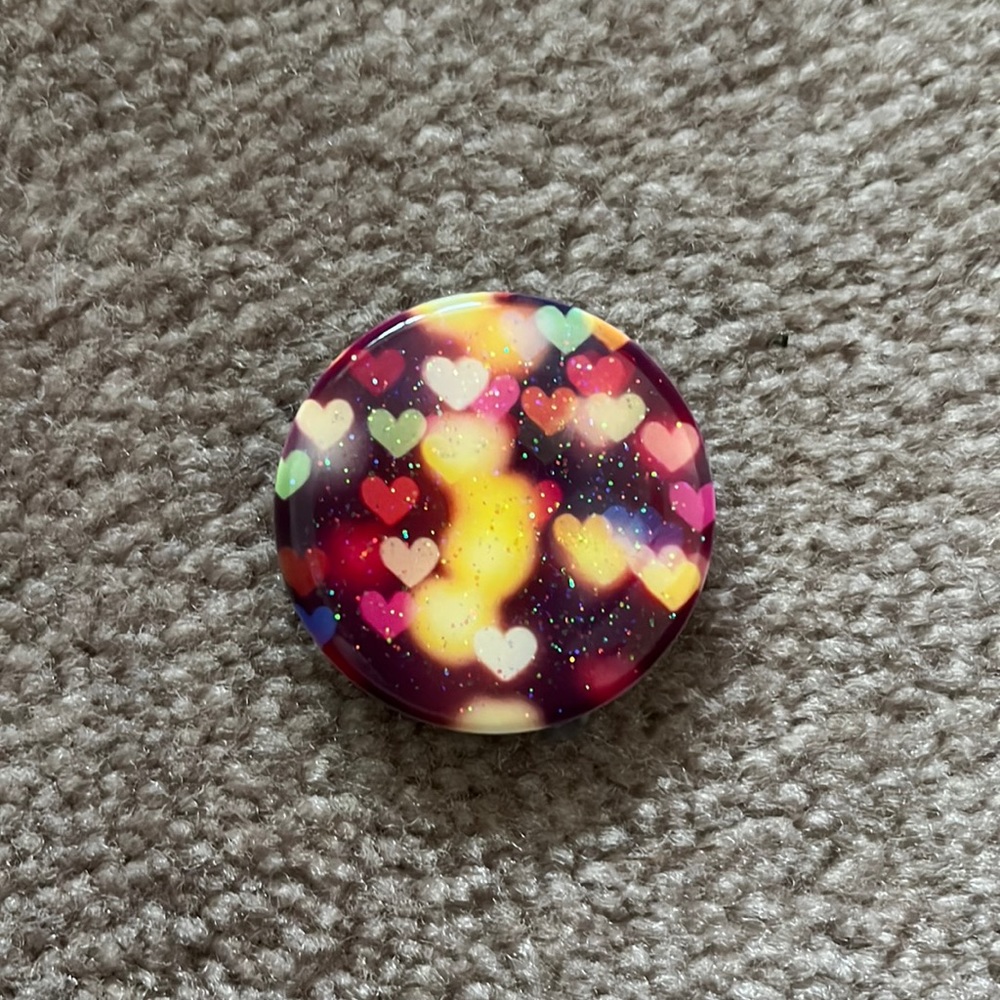 Popsocket Hearts and Glitter